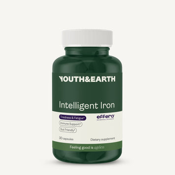 Youth & Earth Intelligent Iron (Effera Human Lactoferrin) for Gut Health and Immune Support