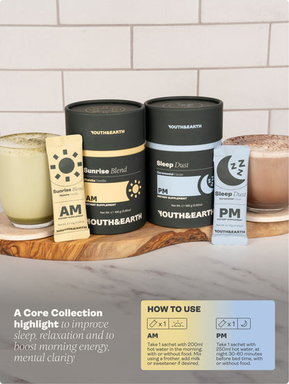 AM: Sunrise Blend & PM: Sleep Dust - Bundle - Youth & Earth UK Store - 