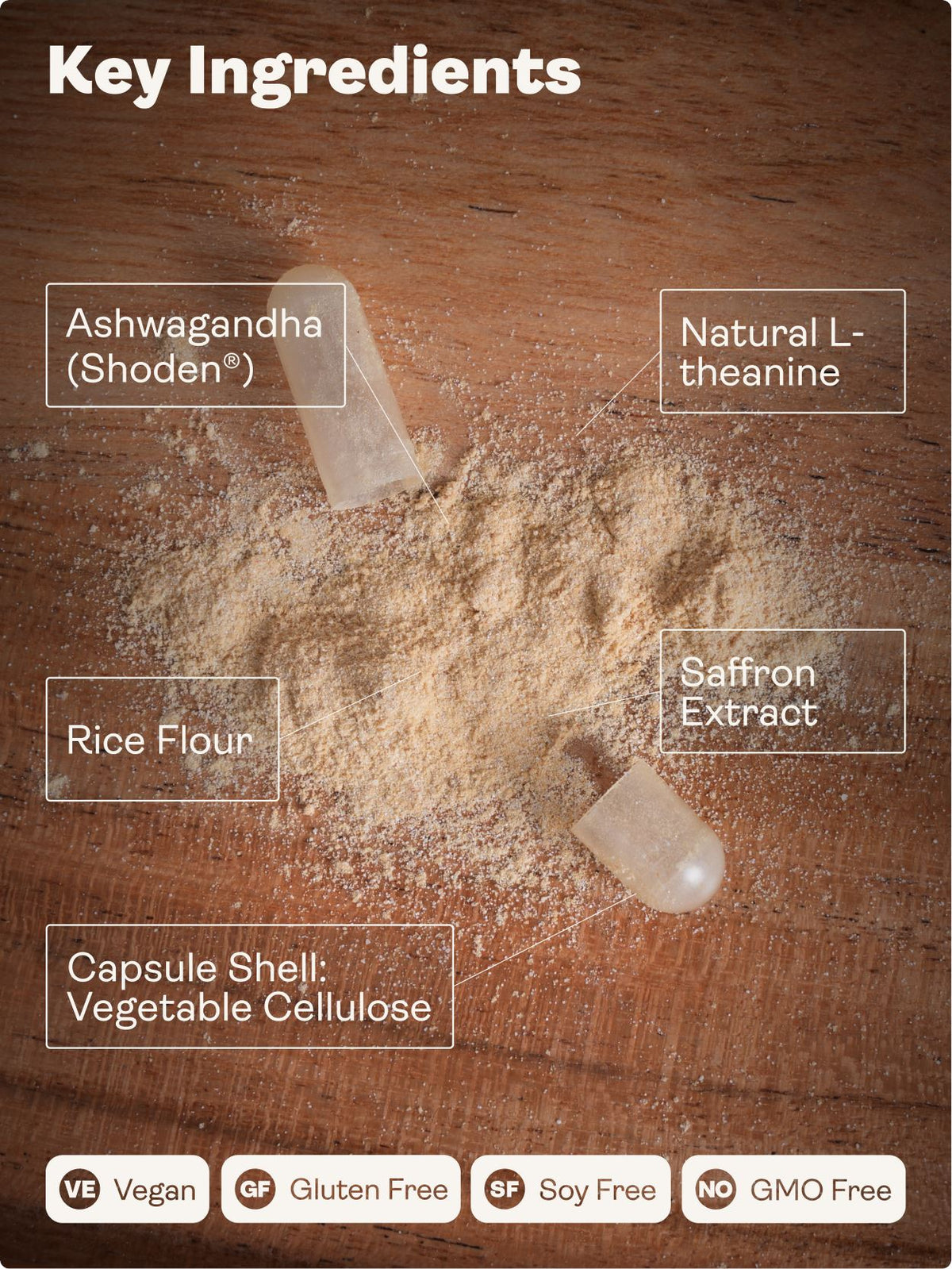 CHILLAXCINE (Ashwagandha, L-theanine &amp; Saffron) 335mg, 60 Capsules - Youth &amp; Earth UK Store - Ashwagandha, L-theanine &amp; Saffron