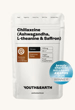 CHILLAXCINE (Ashwagandha, L-theanine & Saffron) 335mg, 60 Capsules - Youth & Earth UK Store - Ashwagandha, L-theanine & Saffron