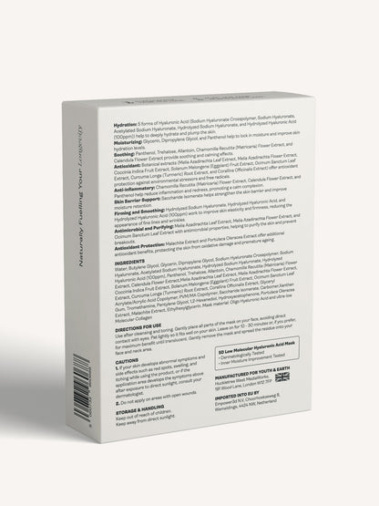 Hyaluronic Acid - Gel Face Mask - Youth & Earth UK Store - 