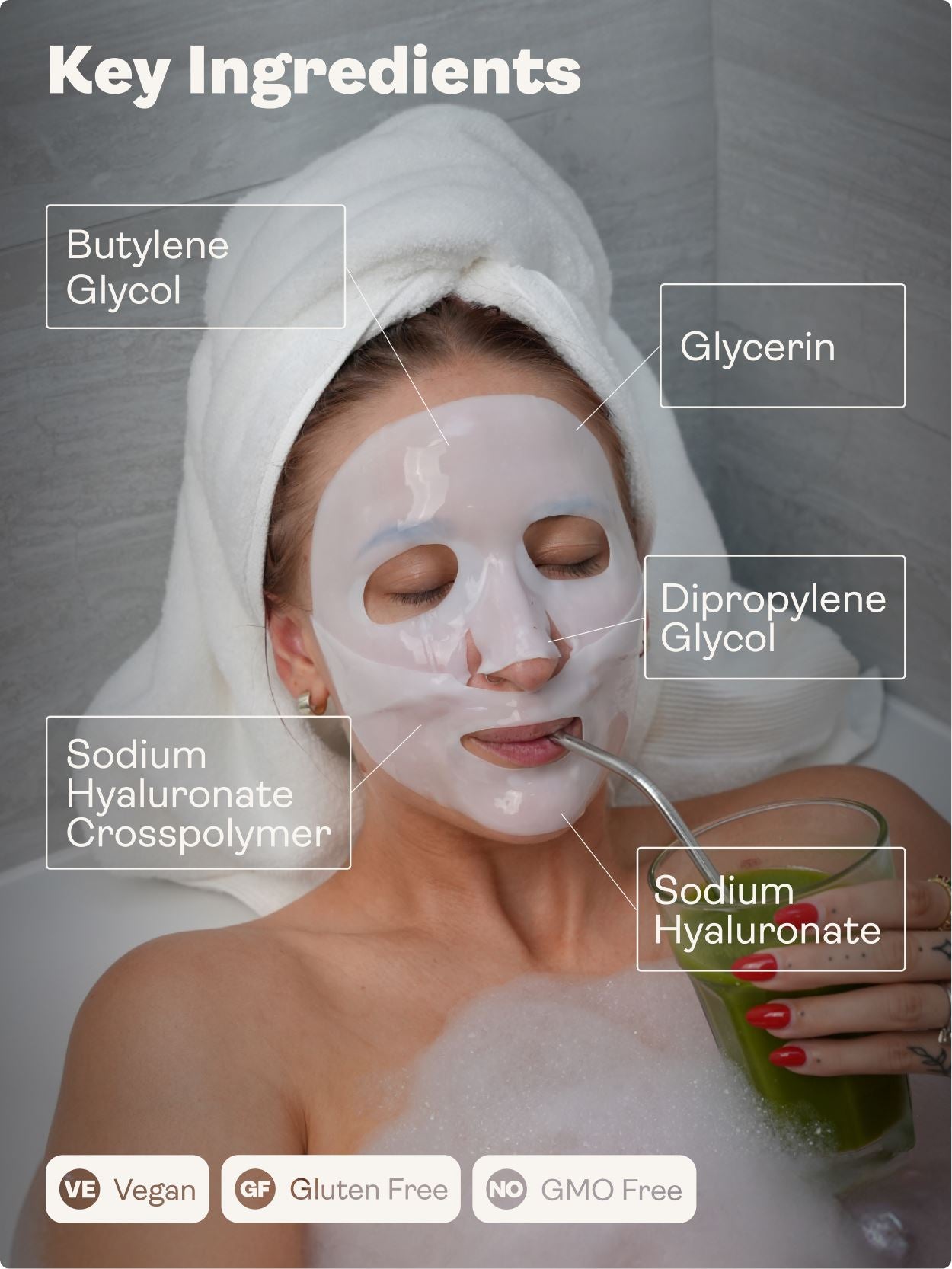 Hyaluronic Acid - Gel Face Mask - Youth & Earth UK Store - 