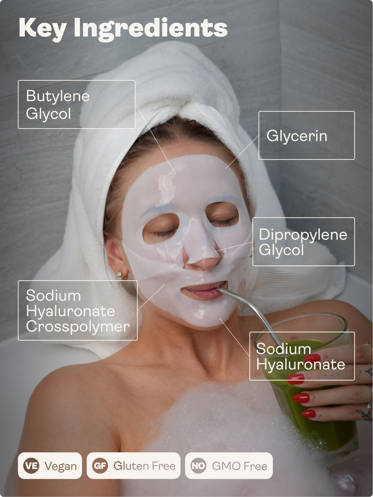 Hyaluronic Acid - Gel Face Mask - Youth &amp; Earth UK Store - 