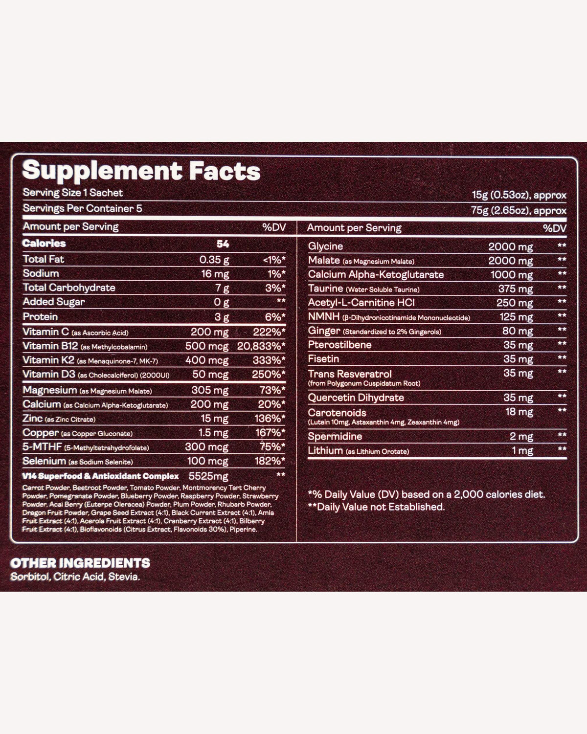 V14 Longevity Reds - 5-Sachet Pack