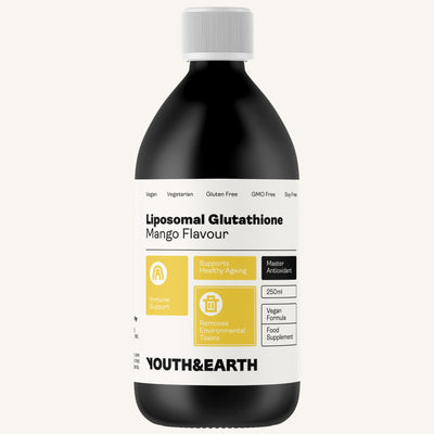 Liposomal Glutathione 400mg – Mango Flavour, 250ml - Youth & Earth UK Store - Liposomal Products