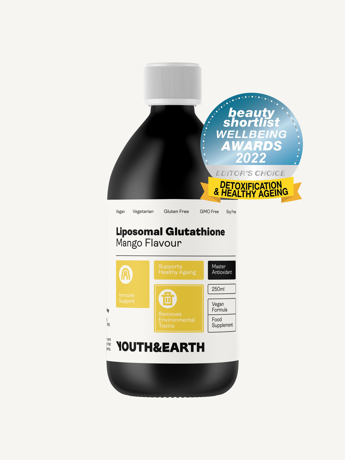 Liposomal Glutathione 400mg – Mango Flavour, 250ml - Youth &amp; Earth UK Store - Liposomal Products