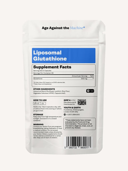 Liposomal Glutathione – 375mg, 60 Capsules