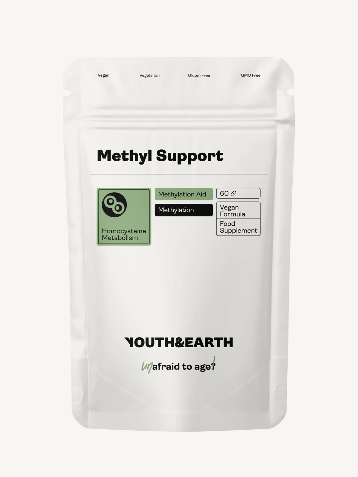 Methyl Support - 60 Capsules - Youth &amp; Earth UK Store - 