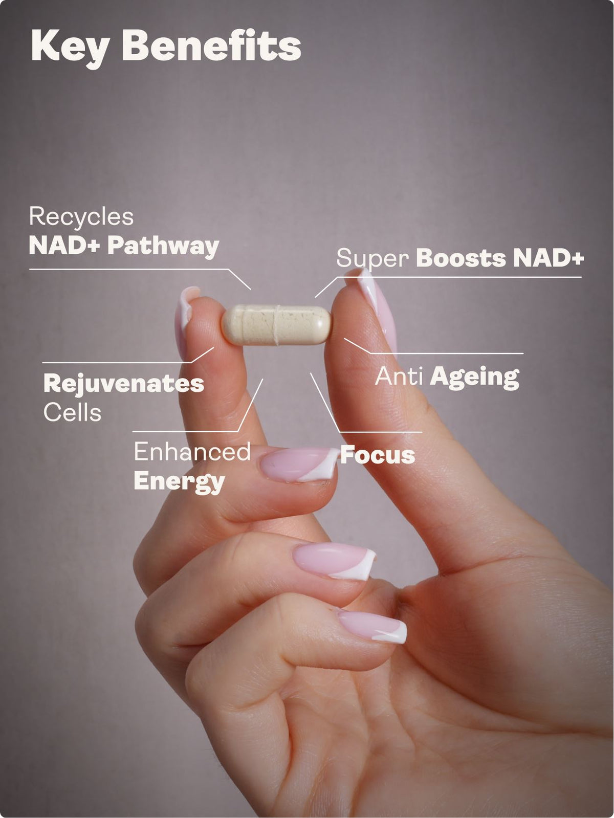 NAD Max - 460mg, 60 Capsules - youthandearth - 