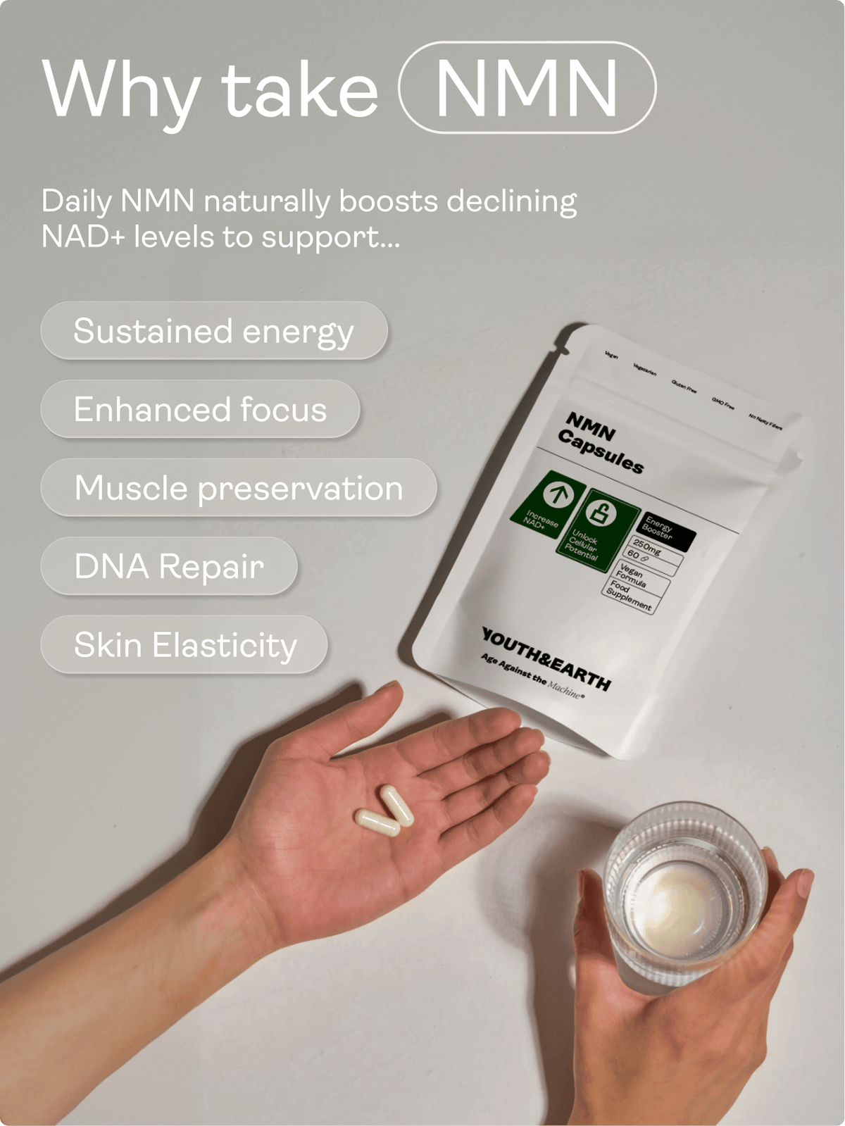 NMN Capsules - NAD+ Booster