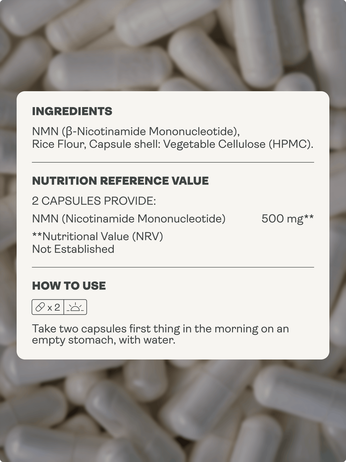 NMN Capsules - NAD+ Booster