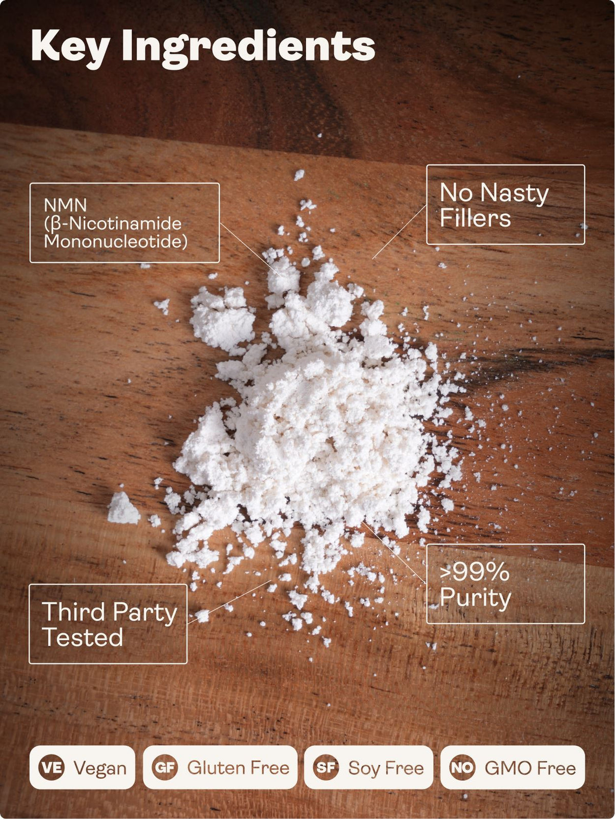 NMN Nicotinamide Mononucleotide Sublingual Powder - Youth &amp; Earth UK Store - 