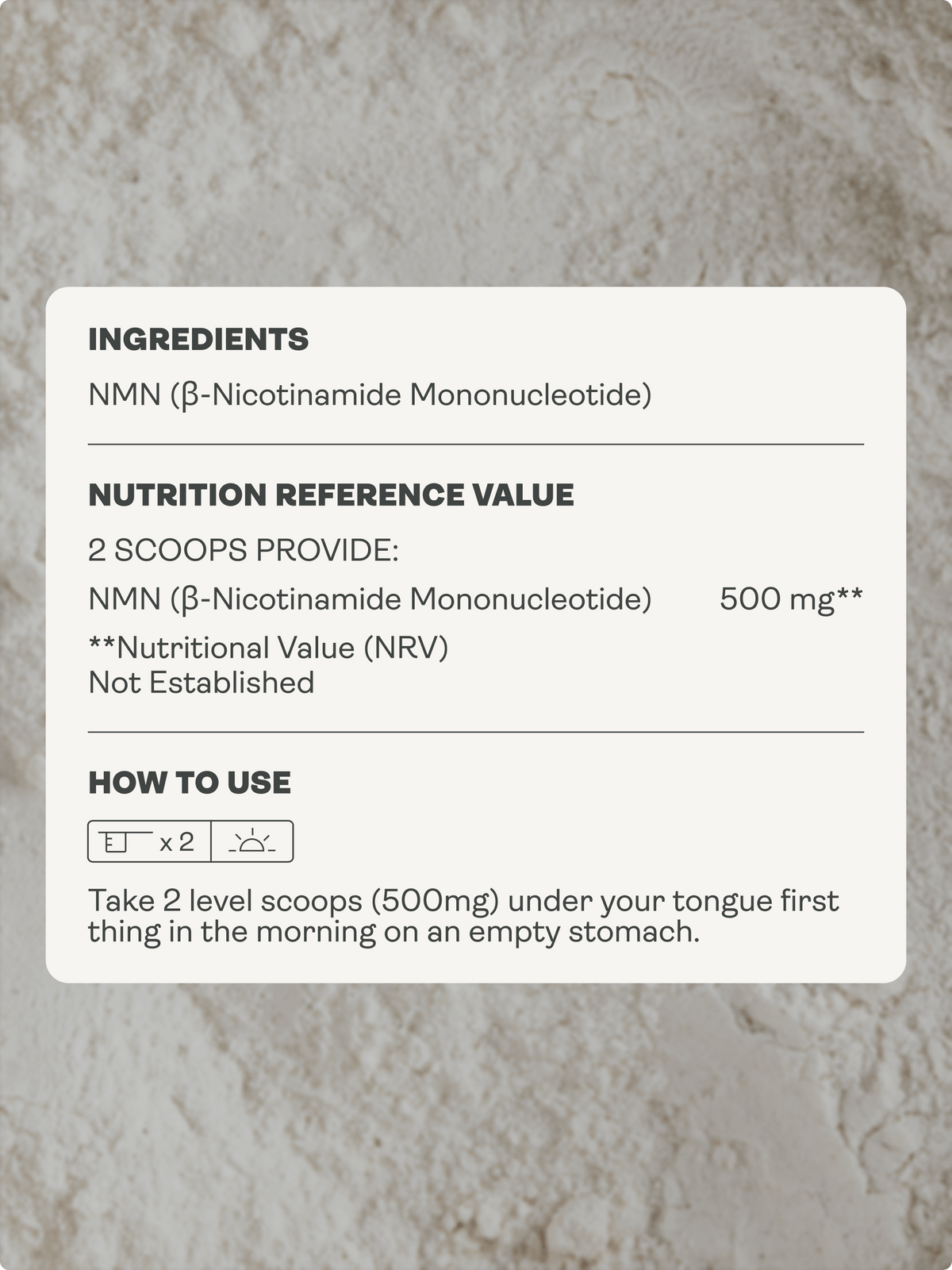 NMN Sublingual Powder - NAD+ Booster