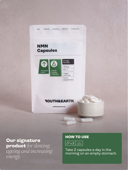 NMN Supplement - 60 Capsules - Youth & Earth UK Store - 