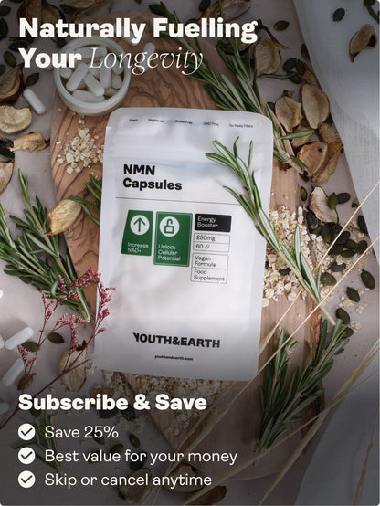 NMN Supplement - 60 Capsules - Youth & Earth UK Store - 