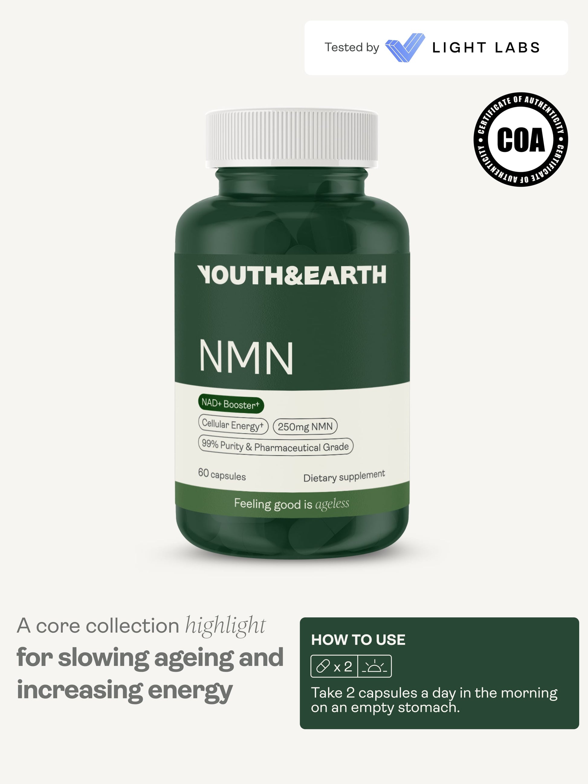 NMN Supplement 60 Capsules – Youth & Earth UK Store