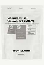 Vitamin D3 4000UI + K2 200mcg - Youth & Earth UK Store - 