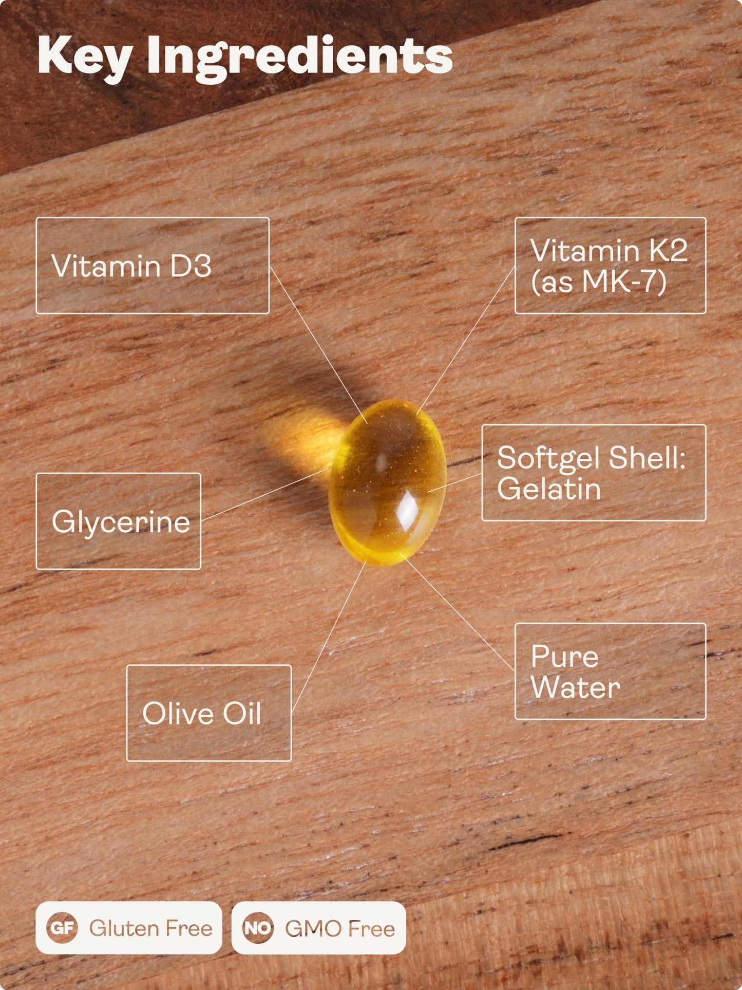 Vitamin D3 + K2
