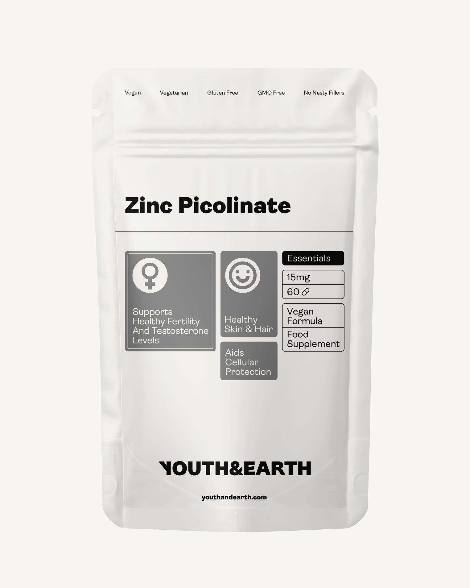 Zinc Picolinate 60 Capsules - youthandearth - 
