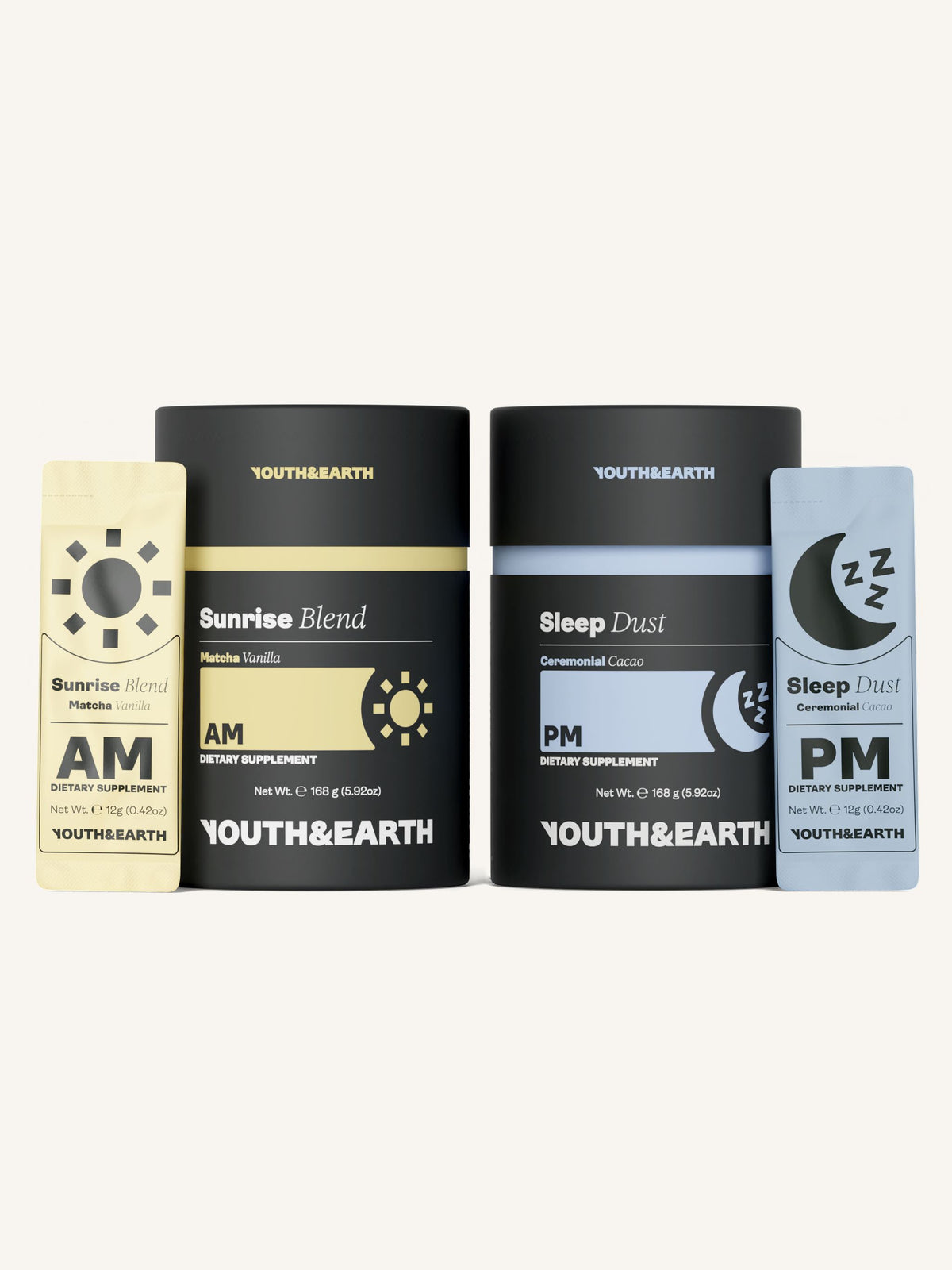 AM: Sunrise Blend &amp; PM: Sleep Dust - Bundle youthandearth 