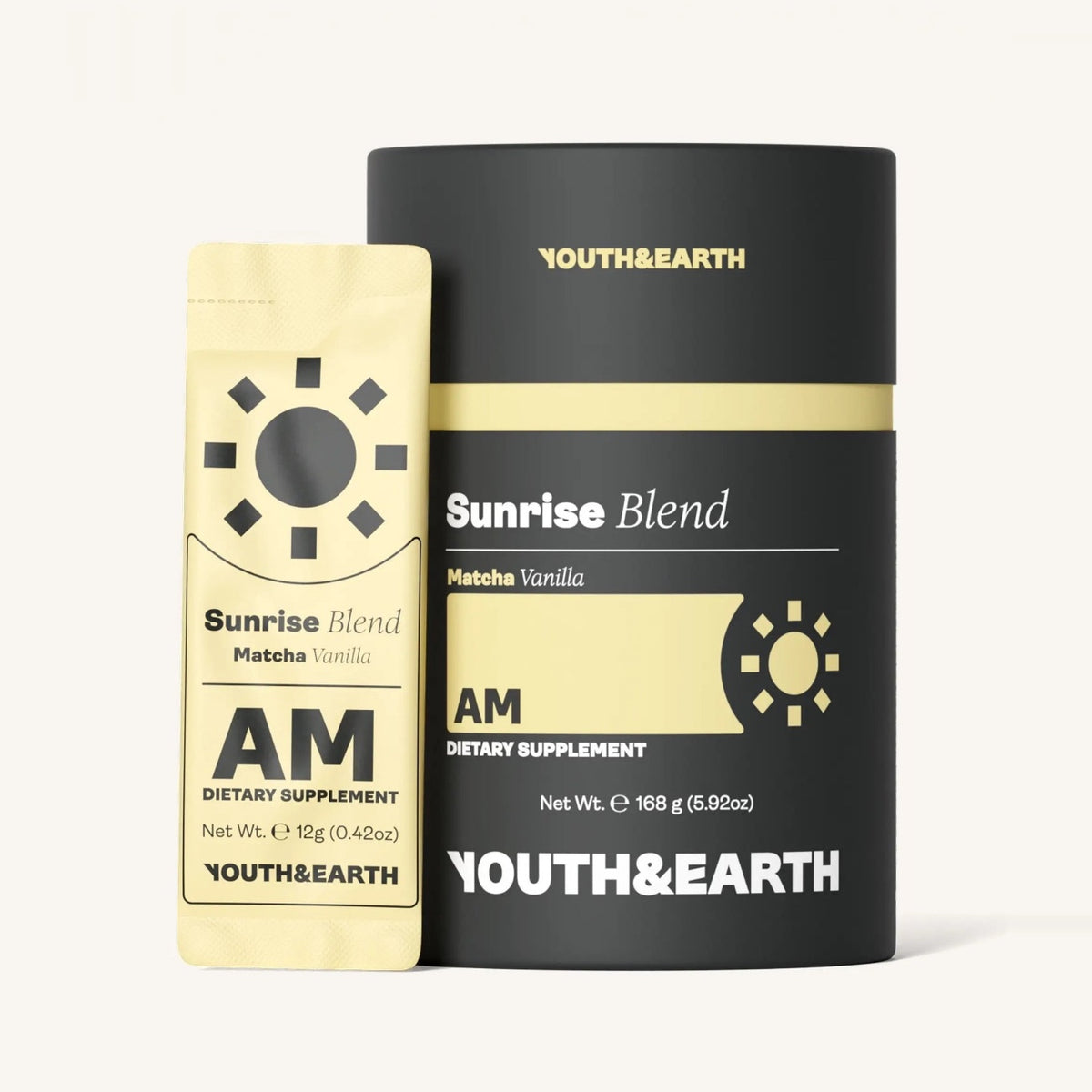 AM: Sunrise Blend, Vanilla Matcha, Youth & Earth