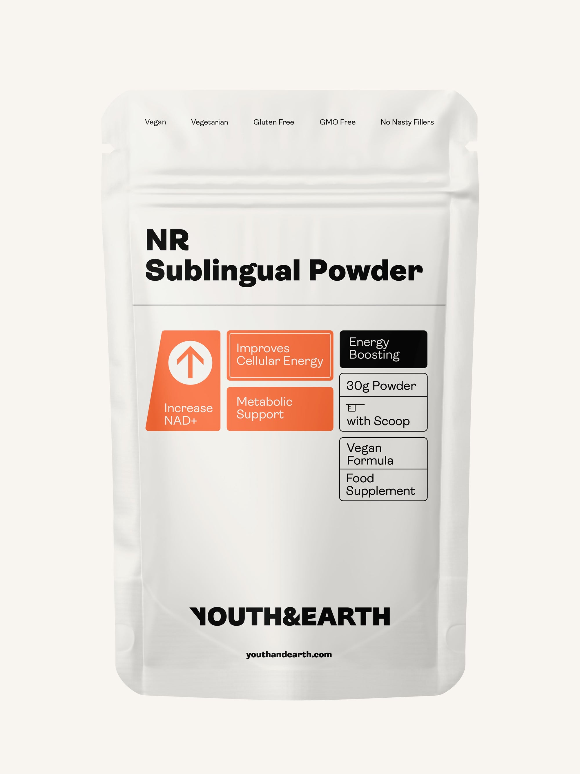 NR Sublingual Powder 30g NAD+ Boosters β-Nicotinamide Riboside Chloride 